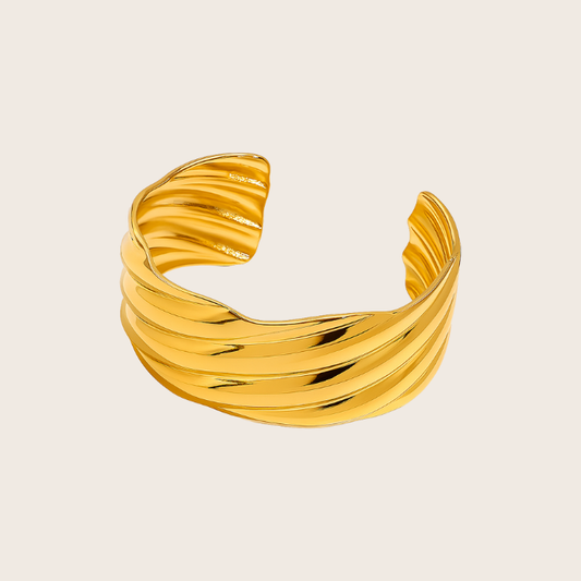 18k adjustable gold ring bracelet