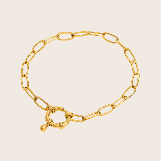 18k gold chain bracelet