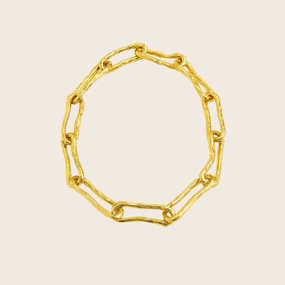 chunky gold choker sculptural